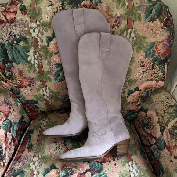 Charlotte Stone Agatha Knee High Boot in Fog Size 9 - Picture 3 of 9